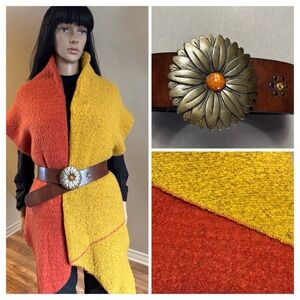 Blanket Scarf & Artisan Belt Set